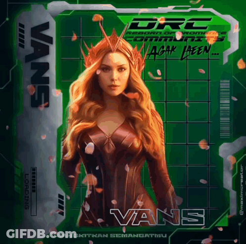 A Poster For A Movie Called Vans With A Woman On It GIF