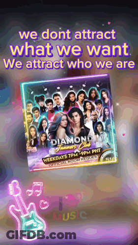 A Poster For A Music Event Called Diamond GIF