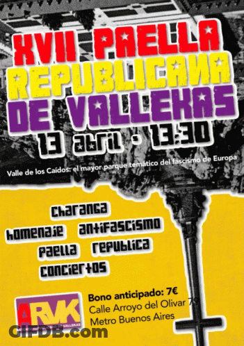 A Poster For A Paella Republicana De Vallekas GIF
