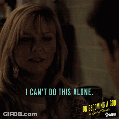 A Poster For A Show Called On Becoming A God In Central Florida GIF