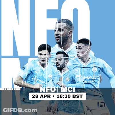 A Poster For A Soccer Game Between City And Mci GIF