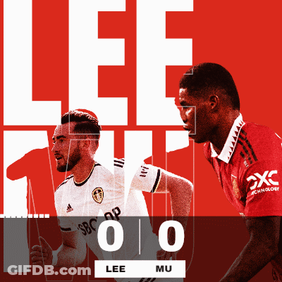 A Poster For A Soccer Game Between Lee And Mu With The Score 0 To 0 GIF