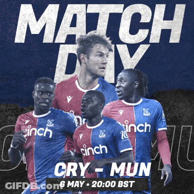 A Poster For A Soccer Game Called Match Day Cry Mun GIF