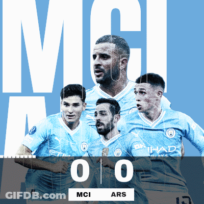 A Poster For A Soccer Game That Says Mci 0 Ars GIF