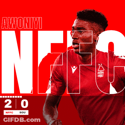 A Poster For A Soccer Player Named Awonye GIF