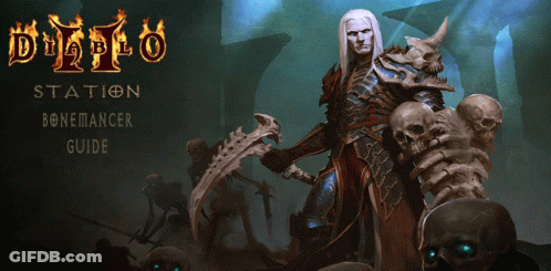 A Poster For A Video Game Called Diablo 2 Station GIF