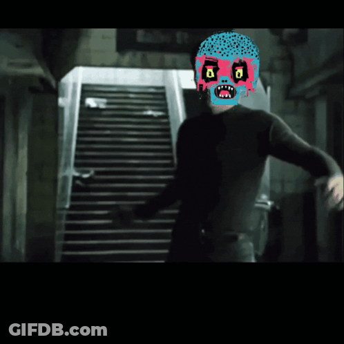 A Poster For A Video Game Called Gg With A Cartoon Character On It GIF