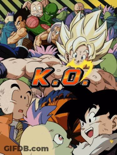 A Poster For A Video Game Called K.o. With A Bunch Of Characters GIF