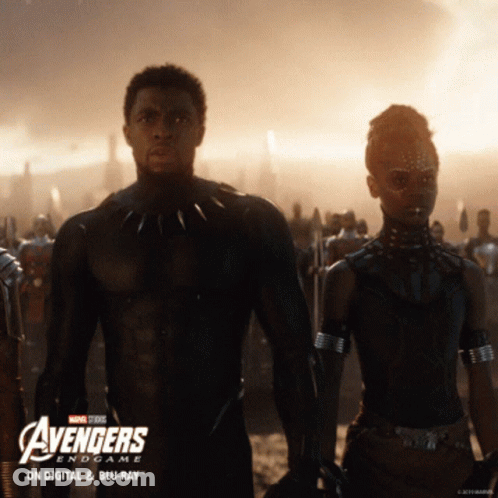 A Poster For Avengers Endgame On Digital And Blu Ray GIF