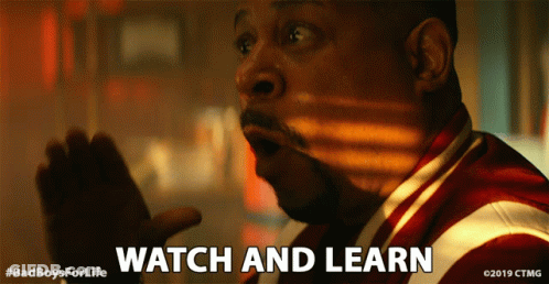 A Poster For Bad Boys For Life Shows A Man Pointing GIF