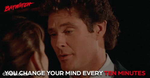 A Poster For Baywatch Shows A Man And A Woman Touching Their Foreheads GIF