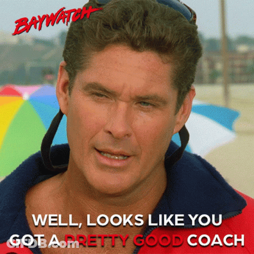 A Poster For Baywatch With A Man Wearing Sunglasses GIF