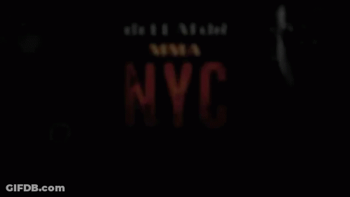 A Poster For Bellator Mma Nyc Shows Two Men GIF