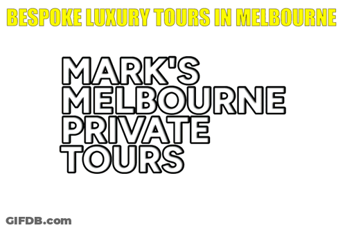 A Poster For Bespoke Luxury Tours In Melbourne Shows A Large Building With A Dome On Top GIF