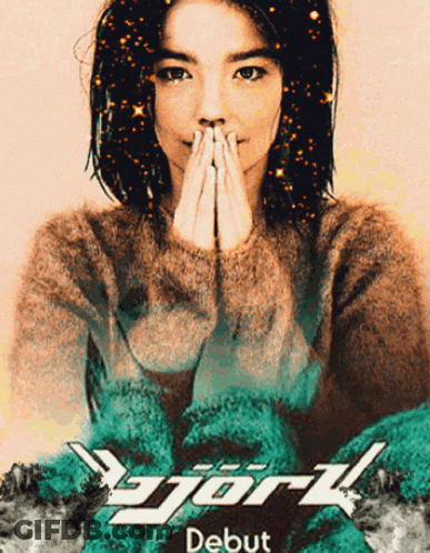 A Poster For Björk 'S Debut Album GIF