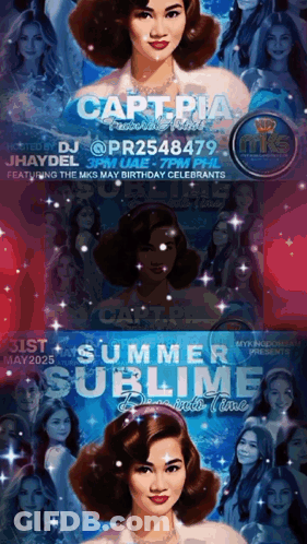 A Poster For Carteria 'S Summer Sublime GIF