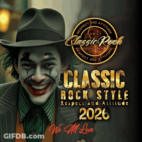 A Poster For Classic Rock Style Respect And Attitude In 2020 GIF