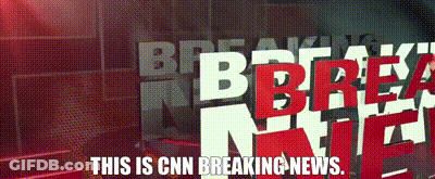 A Poster For Cnn Breaking News That Says This Is Cnn Breaking News On It GIF