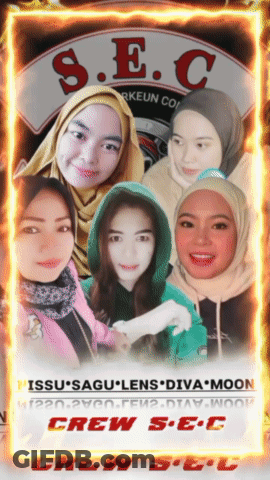A Poster For Crew S.e.c. Shows A Group Of Women Posing For A Picture GIF