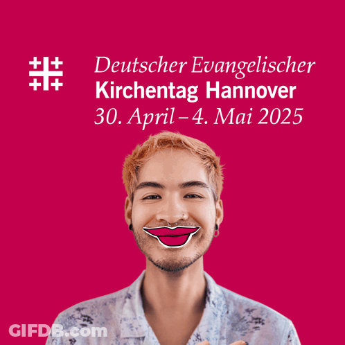 A Poster For Deutscher Evangelischer Kirchentag Hannover In 2025 GIF