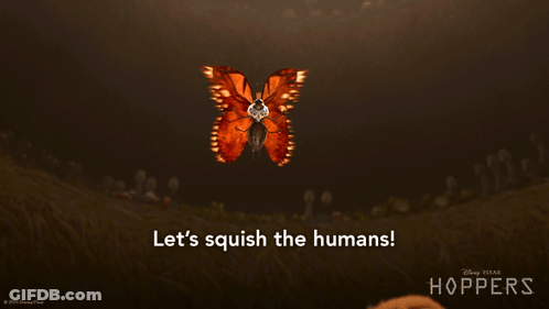 A Poster For Disney Pixar 'S Hoppers Shows A Moth GIF