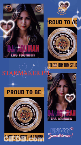 A Poster For Dj Aquirah Lrs Founder Proud To Be Limitless Rhythm Studio And Enjoy Good Times GIF