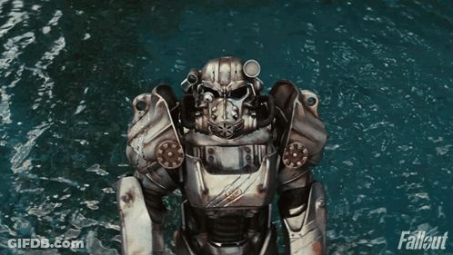 A Poster For Fallout Shows A Giant Monster In The Water GIF