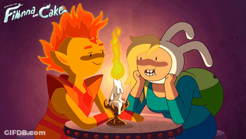 Finn And Cake Characters Poster GIF