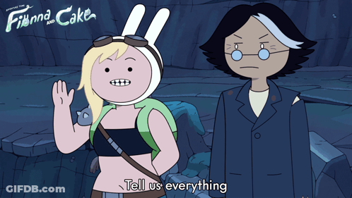 Finn And Cake Show Characters Poster GIF