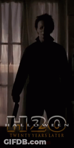 A Poster For Halloween Twenty Years Later GIF