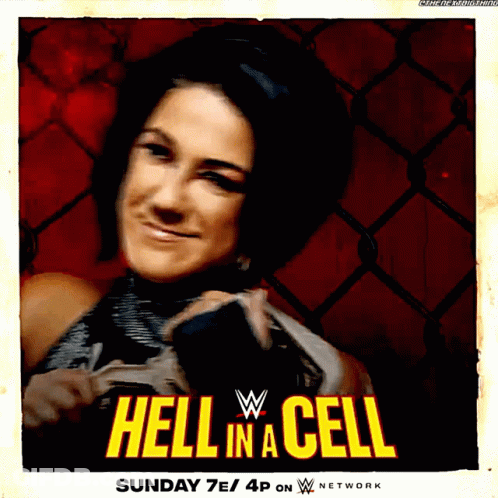 A Poster For Hell In A Cell Shows A Woman GIF