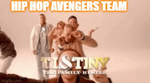A Poster For Hip Hop Avengers Team Titled Tistiny GIF