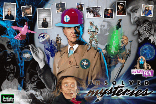 A Poster For Hulu Originals Shows A Man In A Hat GIF