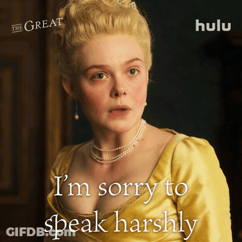 A Poster For Hulu Shows A Woman In A Yellow Dress GIF