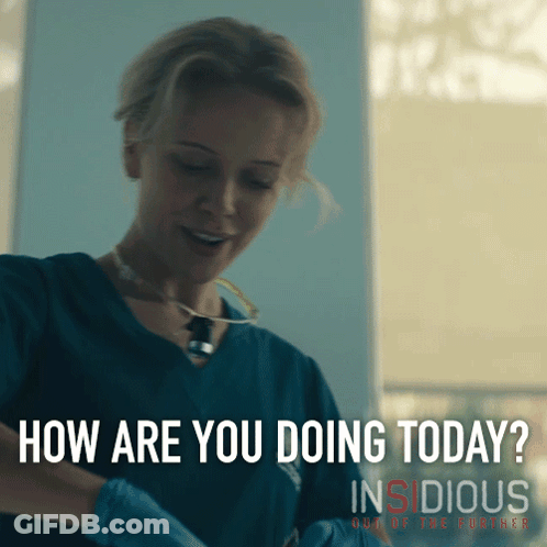 A Poster For Insidious Out Of The Corner Shows A Nurse GIF