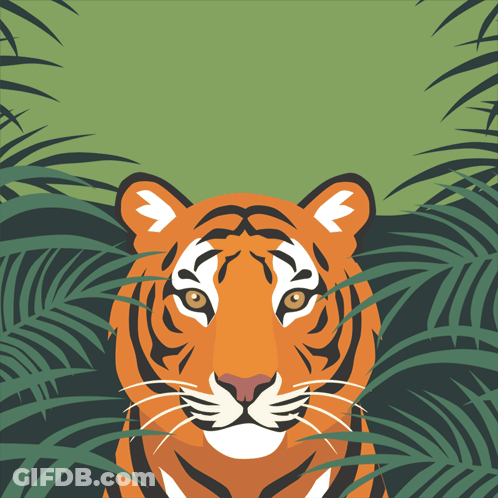 A Poster For International Tiger Day With A Tiger In The Background GIF