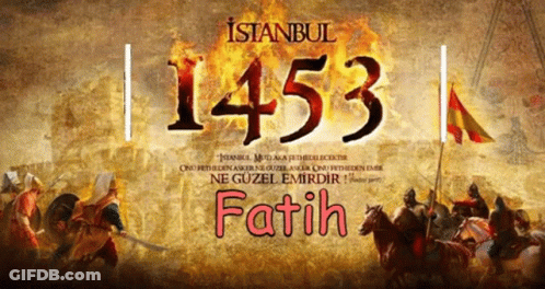 A Poster For Istanbul 1453 Shows A Battle Scene GIF