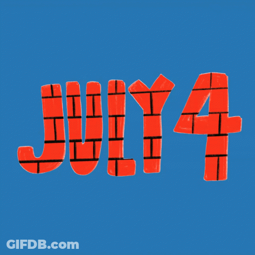 A Poster For Juneteenth With A Blue Background GIF