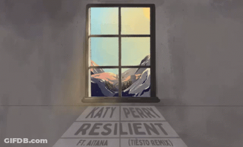 A Poster For Katy Perry 'S Resilient Featuring A Rainbow GIF
