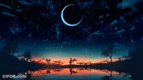 A Poster For Kawaine Industrie Start With A Sunset In The Background GIF