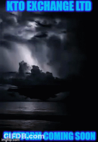 A Poster For Kto Exchange Ltd Shows A Stormy Sky GIF