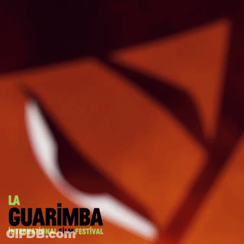 A Poster For La Guarimba International Film Festival Shows A Blurred Image GIF