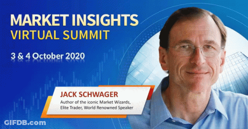 A Poster For Market Insights Virtual Summit With Jack Schwager GIF