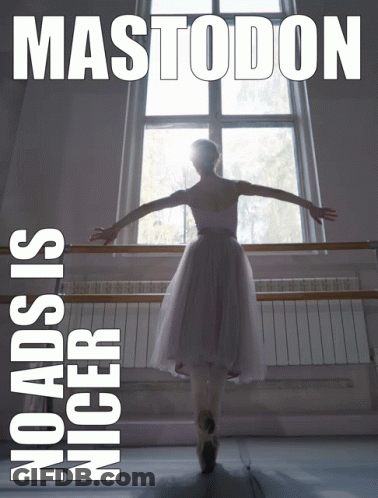 Mastodon Poster Ballerina Dancing GIF