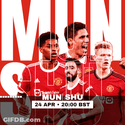 A Poster For Mun Shu Soccer Game On April 24Th At 20:00 Bst GIF