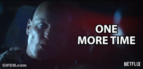 A Poster For Netflix Shows A Bald Man In A Dark Room GIF