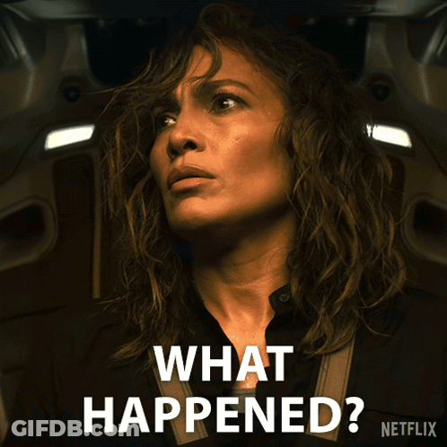 Netflix Poster With Woman In Dark Room And What Happened GIF