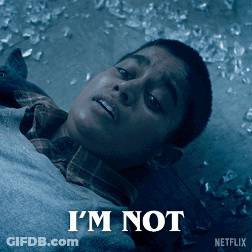 A Poster For Netflix Shows A Young Boy Laying On The Floor GIF