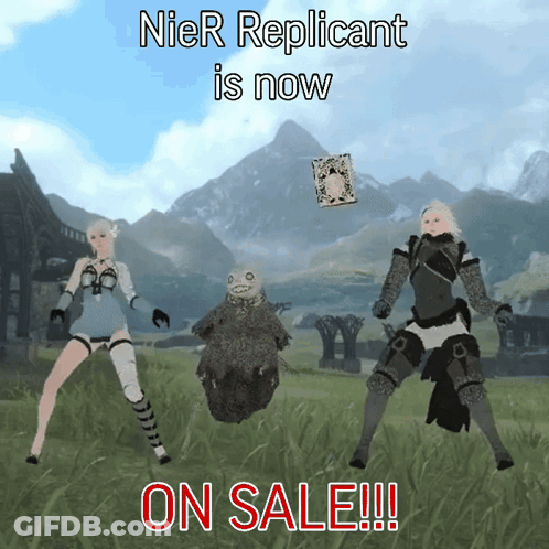 A Poster For Nier Replicant Is Now On Sale !!! GIF