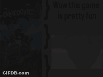 A Poster For Overcooked 2 And A Picture Of A Girl GIF